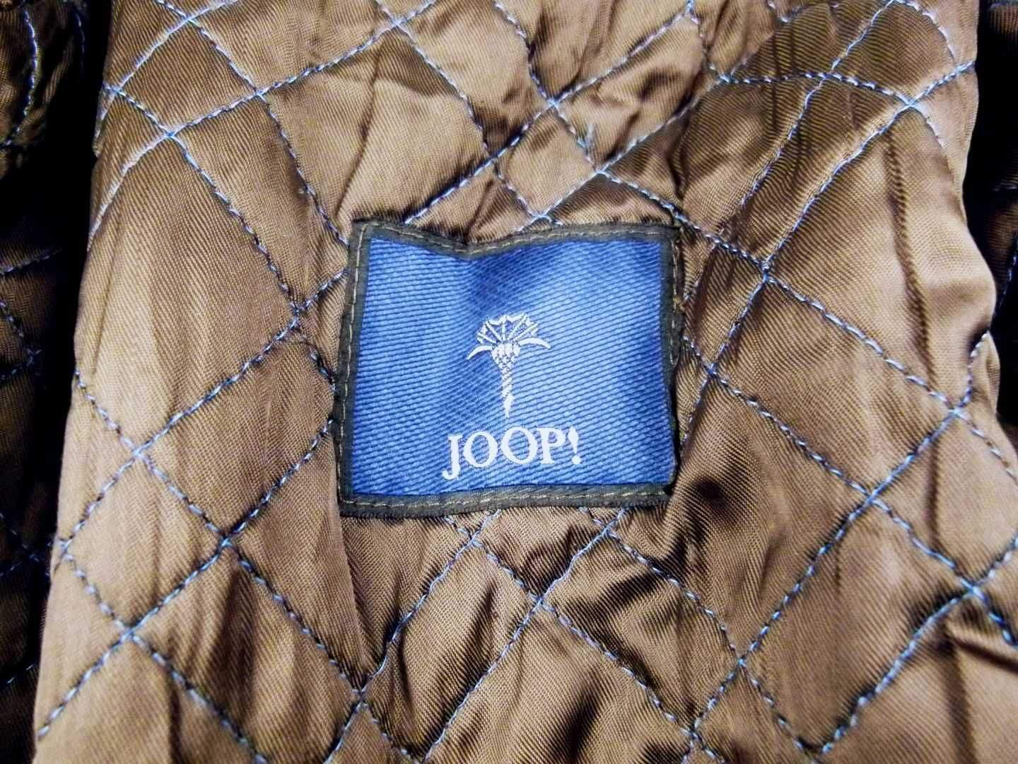JOOP! ocieplana kurtka skórzana w stylu myśliwskim "shooting jacket"