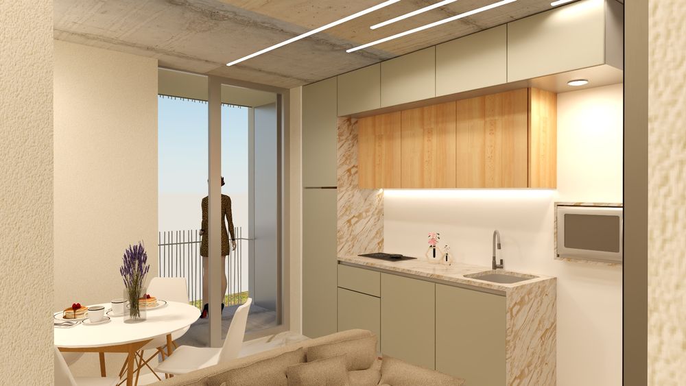 Apartamento T0  en zona central de Cantanhede