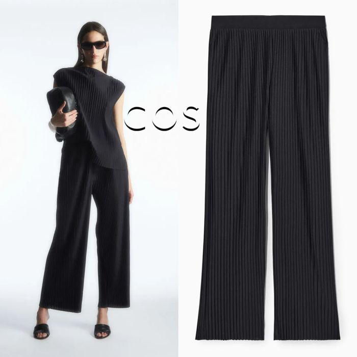 Штани пліссе Cos з еластичним поясом