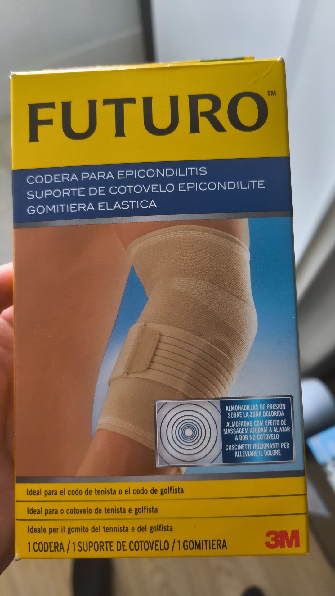Suporte para cotovelo com velcro