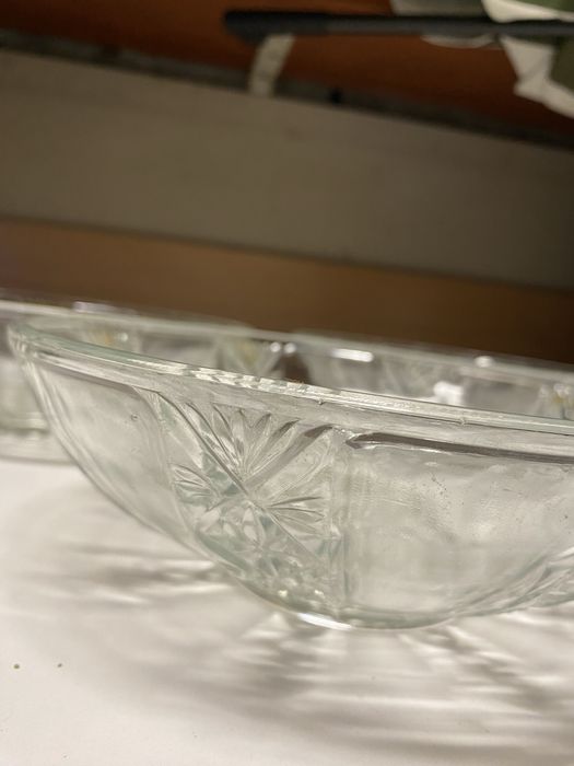 3 misy kryształowe 22,5 x 7,5 cm