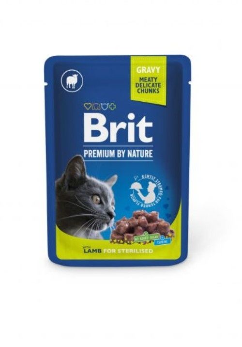 Brit premium pouches lamb for sterilized 100g 2 szt saszetka