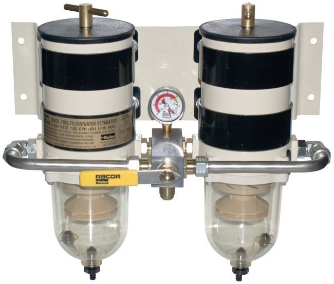 Racor 75900fhx2 Fgx-Dual Ff/Ws, Válvula Rotativa