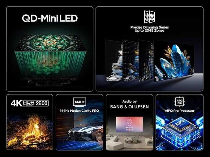 Телевізор TCL 55Q7C 4K QD-міні LED Google TV НОВИНКА 2025-2026 року!