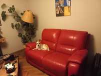 Sofa z funkcją relax, skóra naturalna