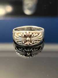 Srebro - Srebrny pierścionek neorenesansowy - próba srebra 875