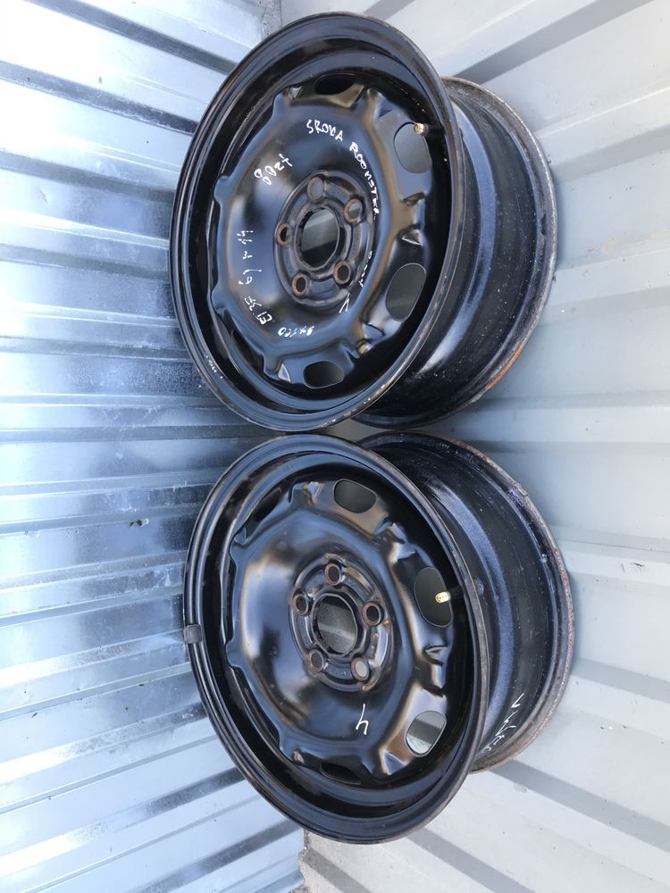 Felgi stalowe Skoda Roomster 5x100 et37 6j r14 2 sztuki