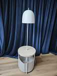 Lampa podłogowa 
TRINDSNÖ
Lampa podłogowa, biały metal/okl brzoz
TRIND
