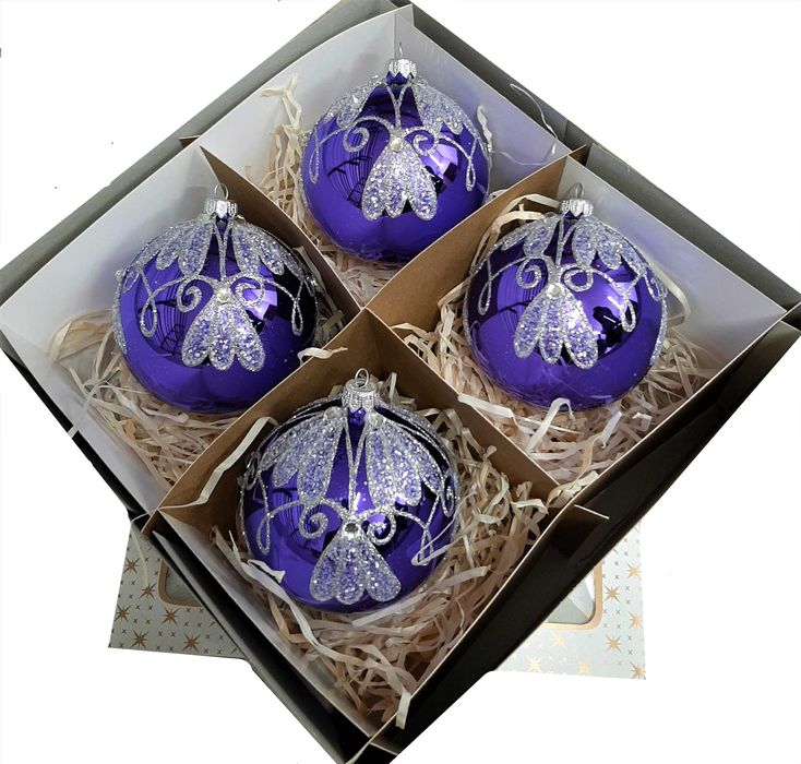 Bombki szklane choinkowe