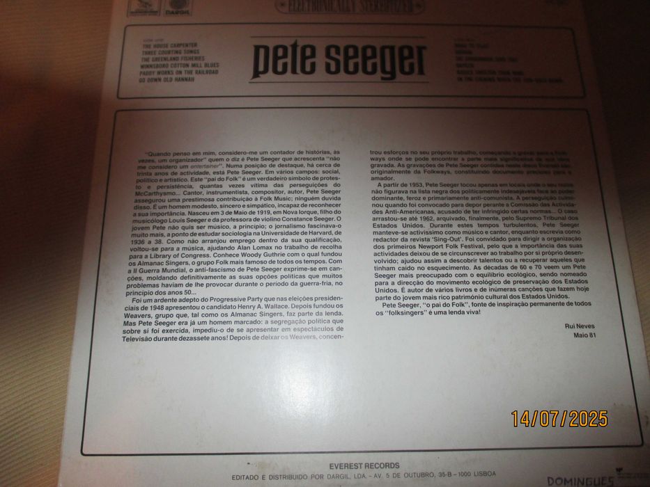 Vinil Pete Seeger