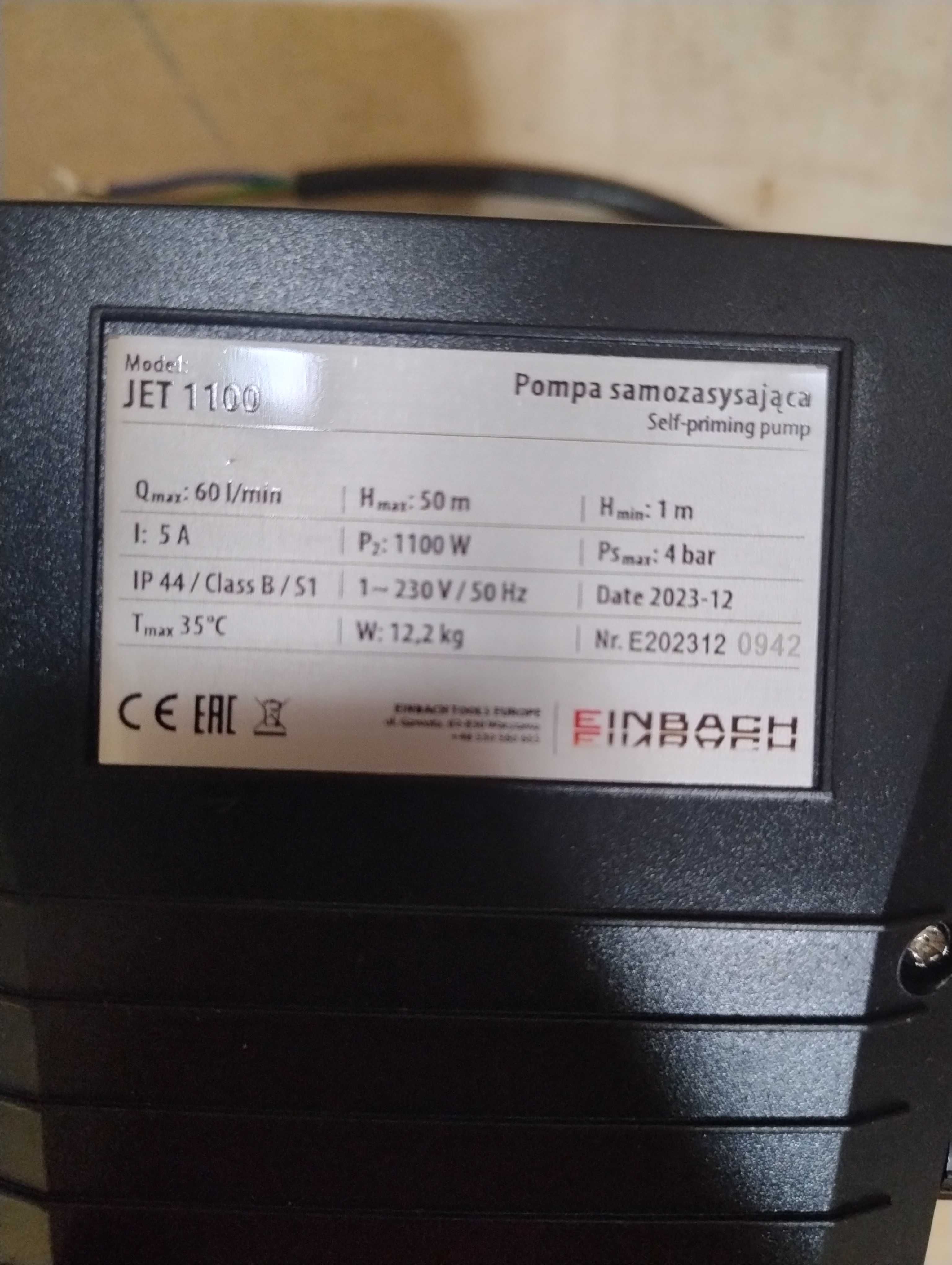 Pompa JET 1100 Einbach - Outlet