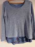 Niebieski sweter L