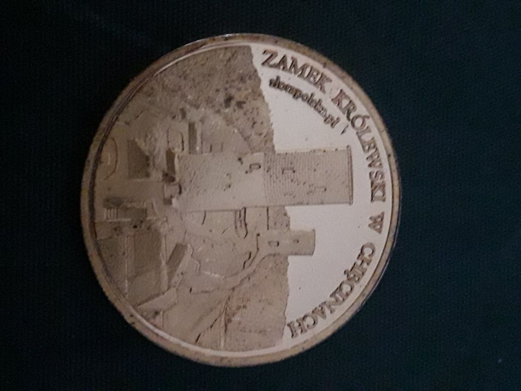 Pamiątkowa moneta medal Władysław I Łokietek Zamek Królewski Chęciny