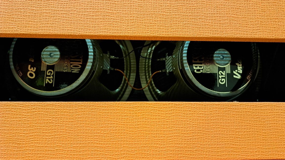 Orange Rockerverb Mk II 50c combo 2x12 + case + switch