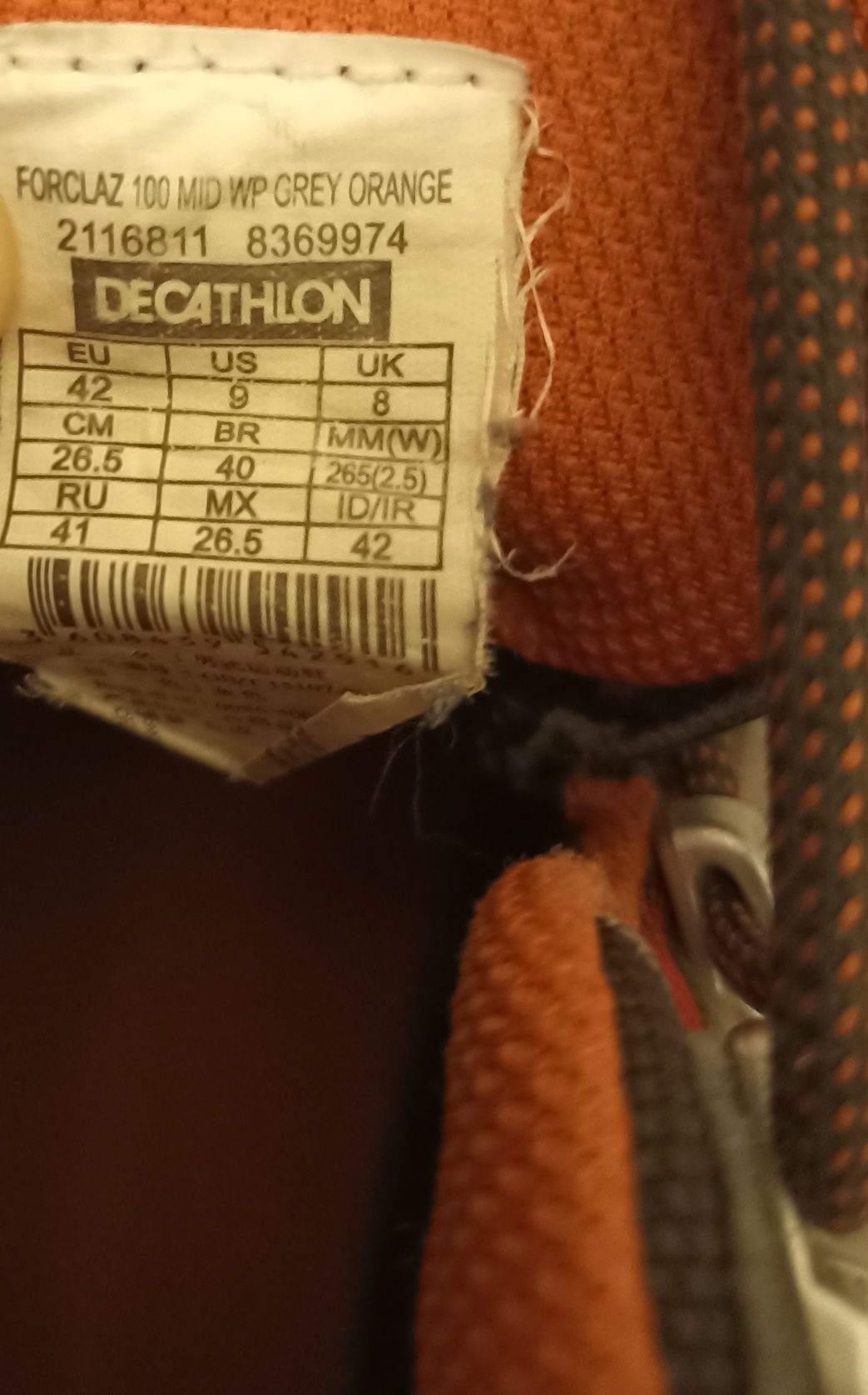 Buty Quechua Decathlon- Forclaz 100 MID WP, rozmiar 42, stan BDB