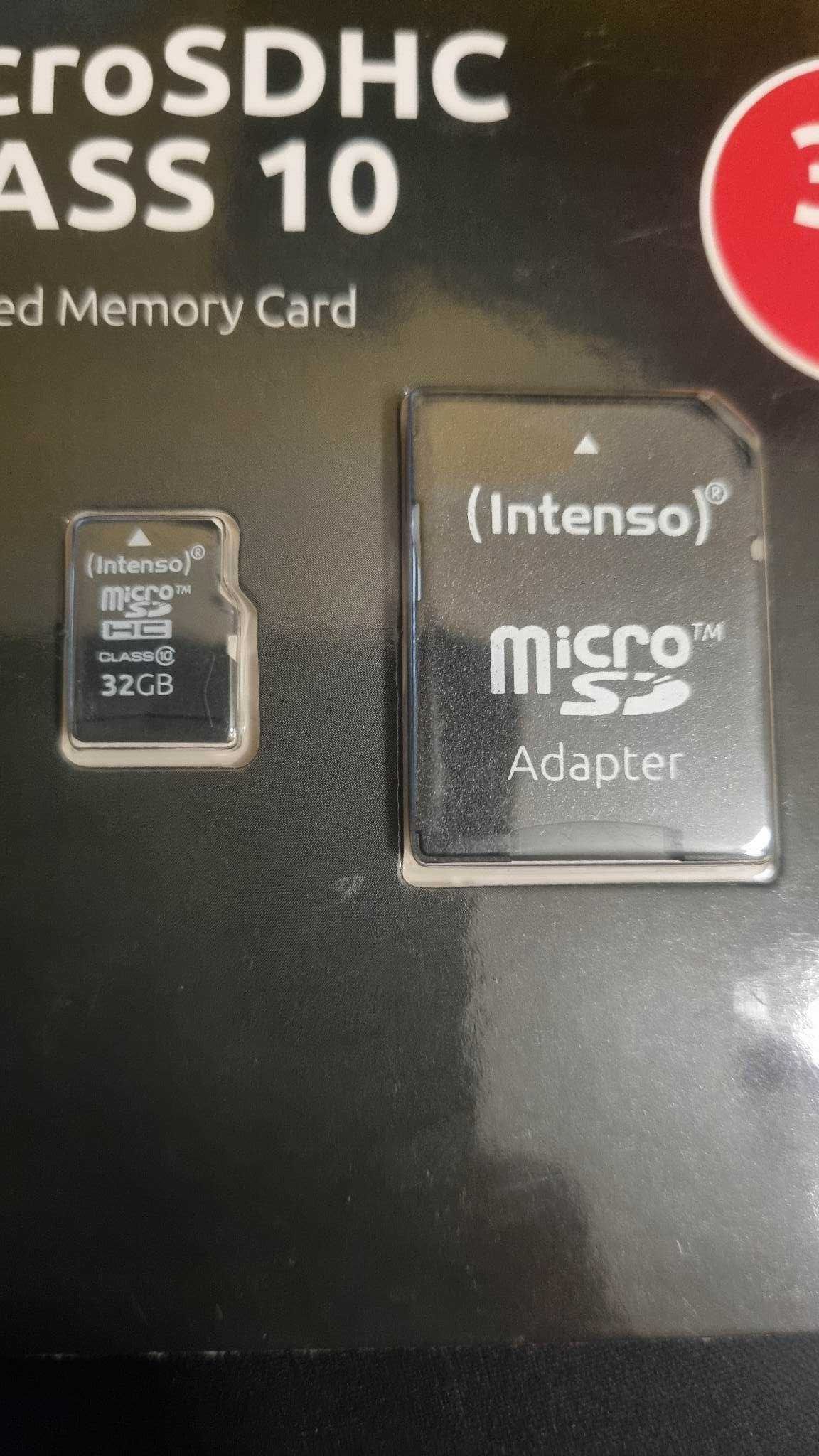 Karta pamięci 32gb microSDHC 10 klasa z adapterem SD