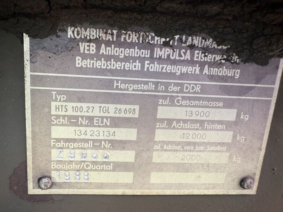 Beczka asenizacyjna Forschritt 100.27, stan bardzo dobry