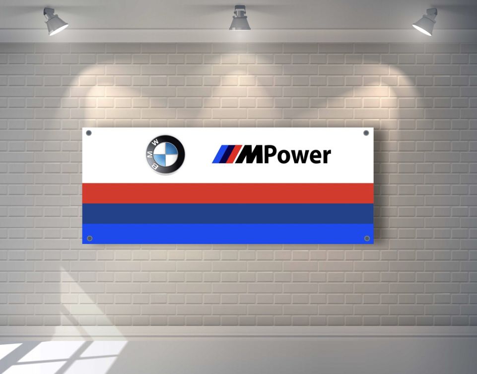 Baner plandeka BMW 150x60cm MPower performance