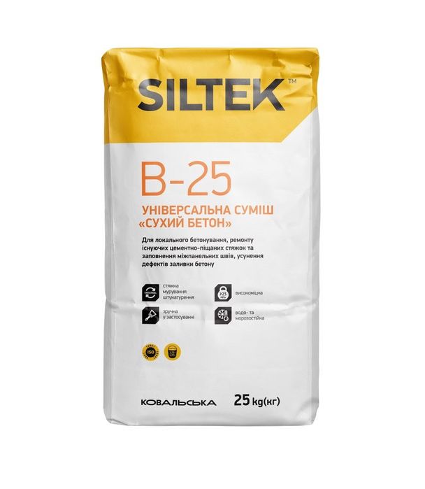 Цементна універсальна суміш для ремонту та вкладання цегли Сілтек В25