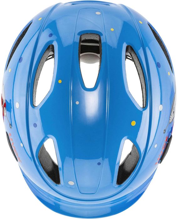 Kask rowerowy UVEX Oyo niebieski z rakietą rozmiar S (45cm-50cm)