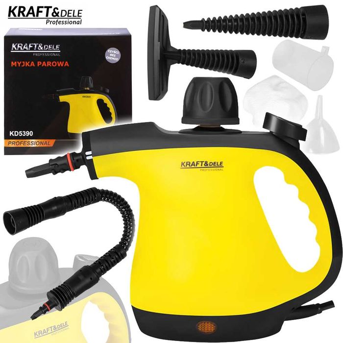 KRAFT&DELE Myjka Parowa Ręczna 1200W 3,5bar Fug Tapicerki Okien KD5390