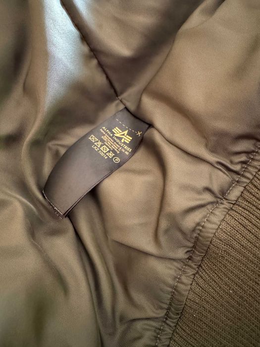 Kurtka, bomber ALPHA INDUSTRIES puchowa bomberka, ciepła, zimowa