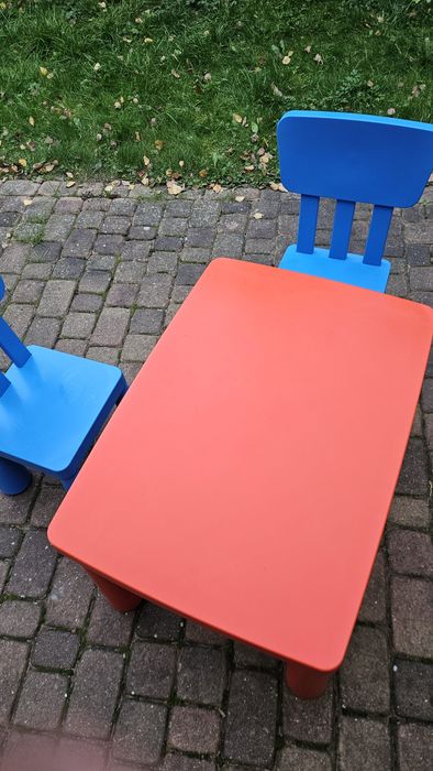 stolik i 2 krzesła Mamut Ikea