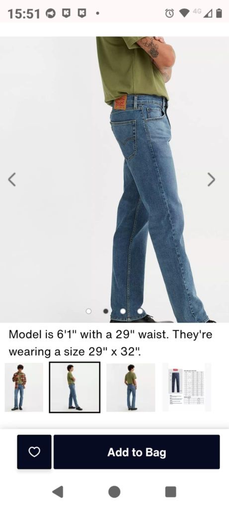 Джинси чоловічі Levi's 506