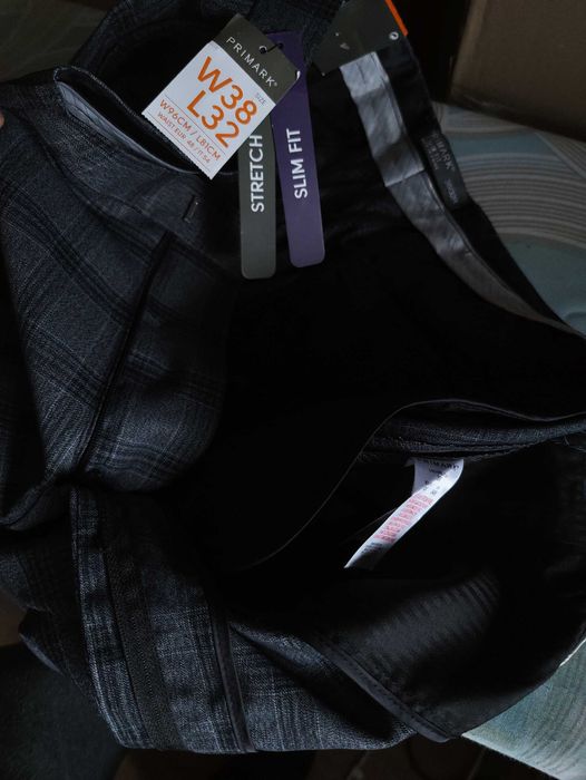 Джинсы брюки Primark trousers United Kingdom w38 stretch grey.