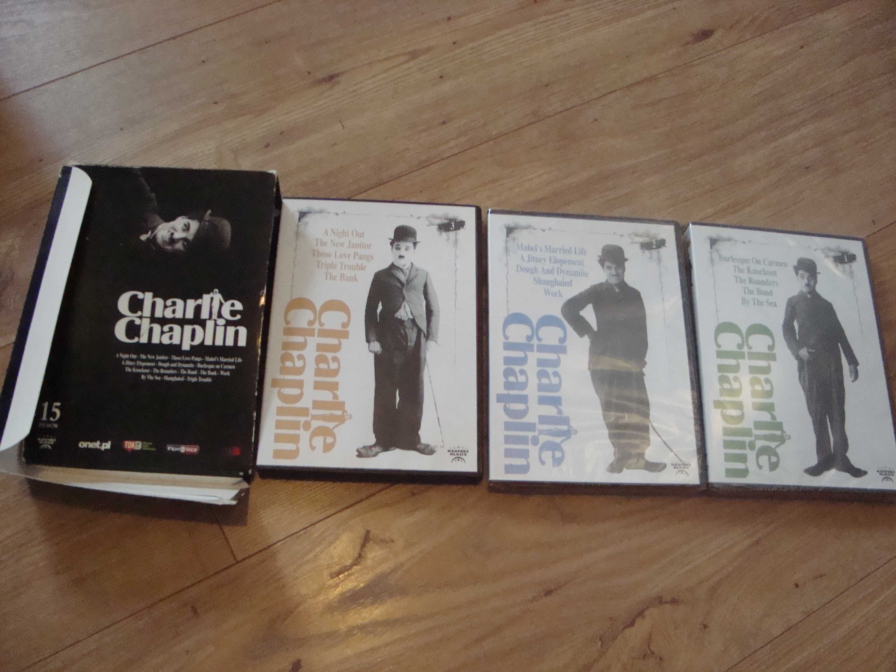 Charlie Chaplin kolekcja 15 filmów na DVD folia pudełko Hollywood