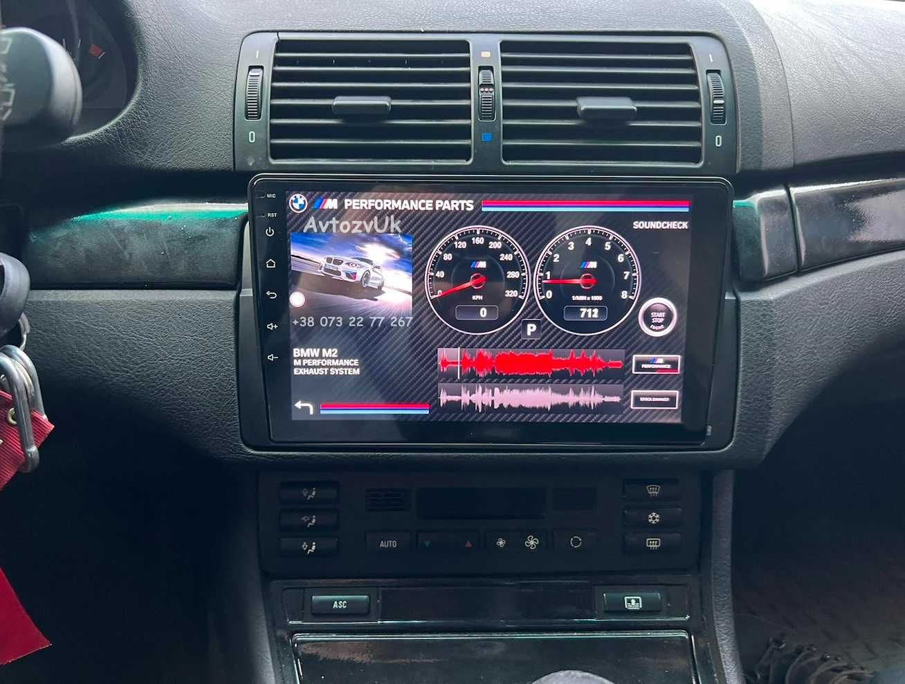 Магнитола e46 BMW M Андроид 2 дин din GPS USB е46 CarPlay Android 13