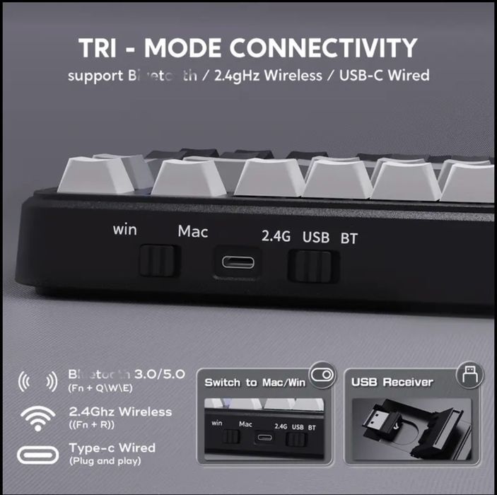 Нова бездротова механічна клавіатура Attack Shark M86