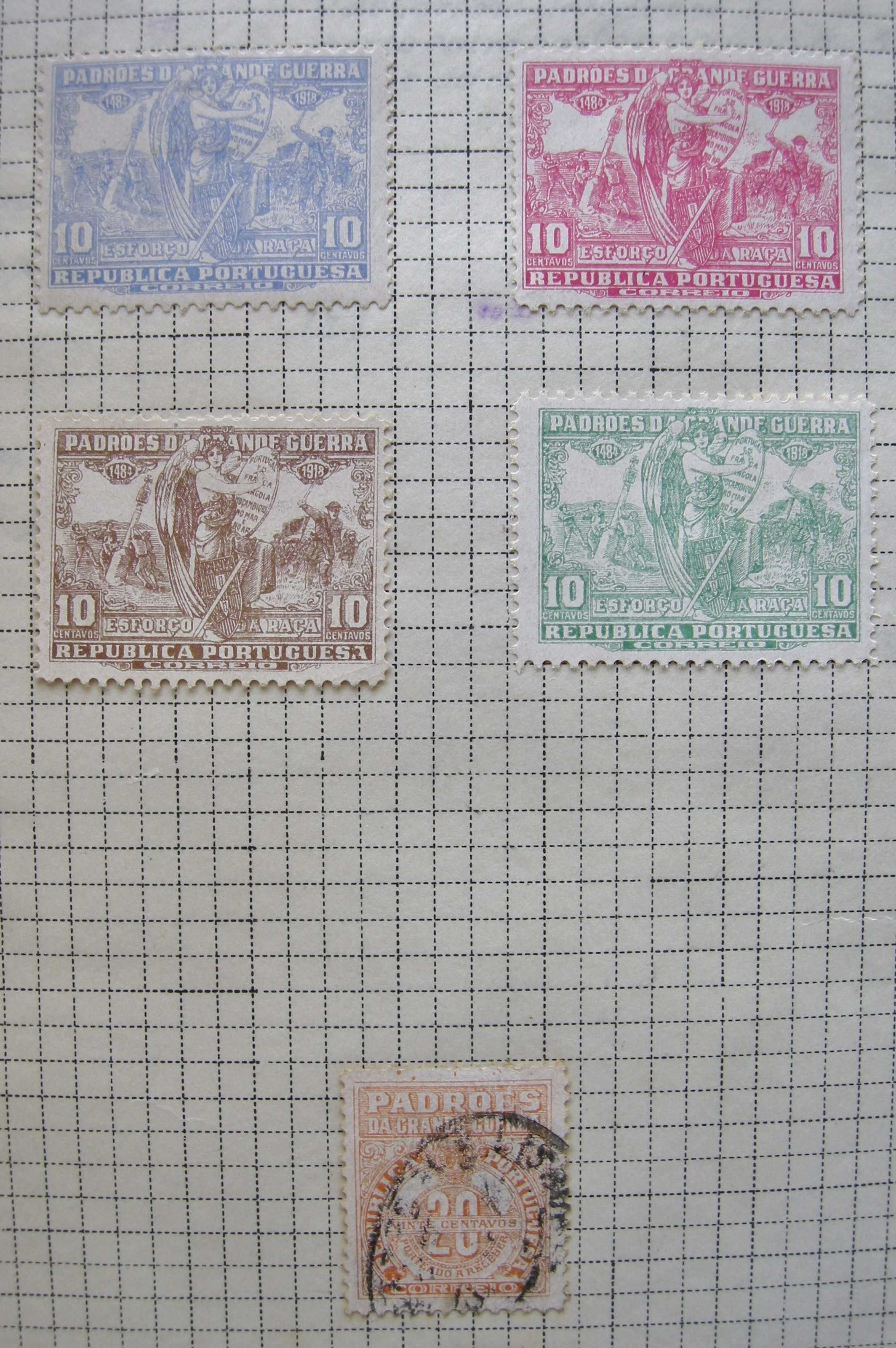 Filatelia selos Portugal Imposto Padrões da Grande Guerra 1925