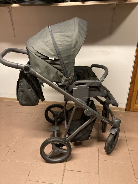 Wózek BEBETTO FLAVIO 2w1 / 3w1 / 4w1 z bazą isofix Śiwy