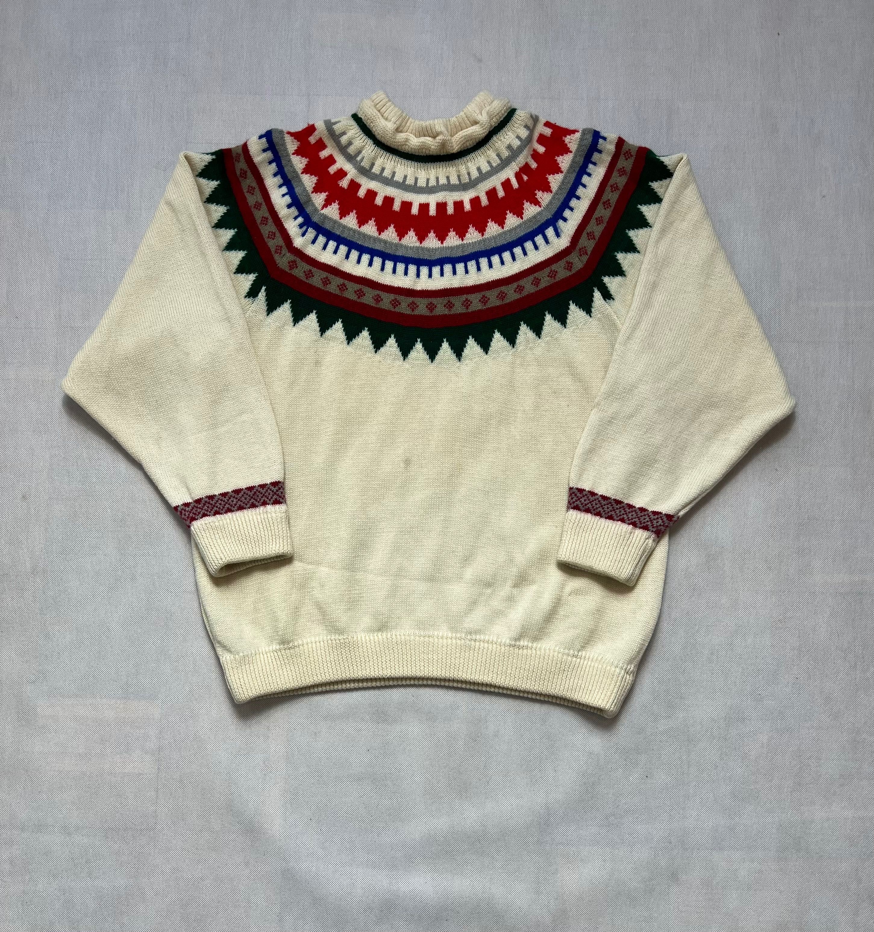 Rare Sweter Coogi vintage pure wool color pattern