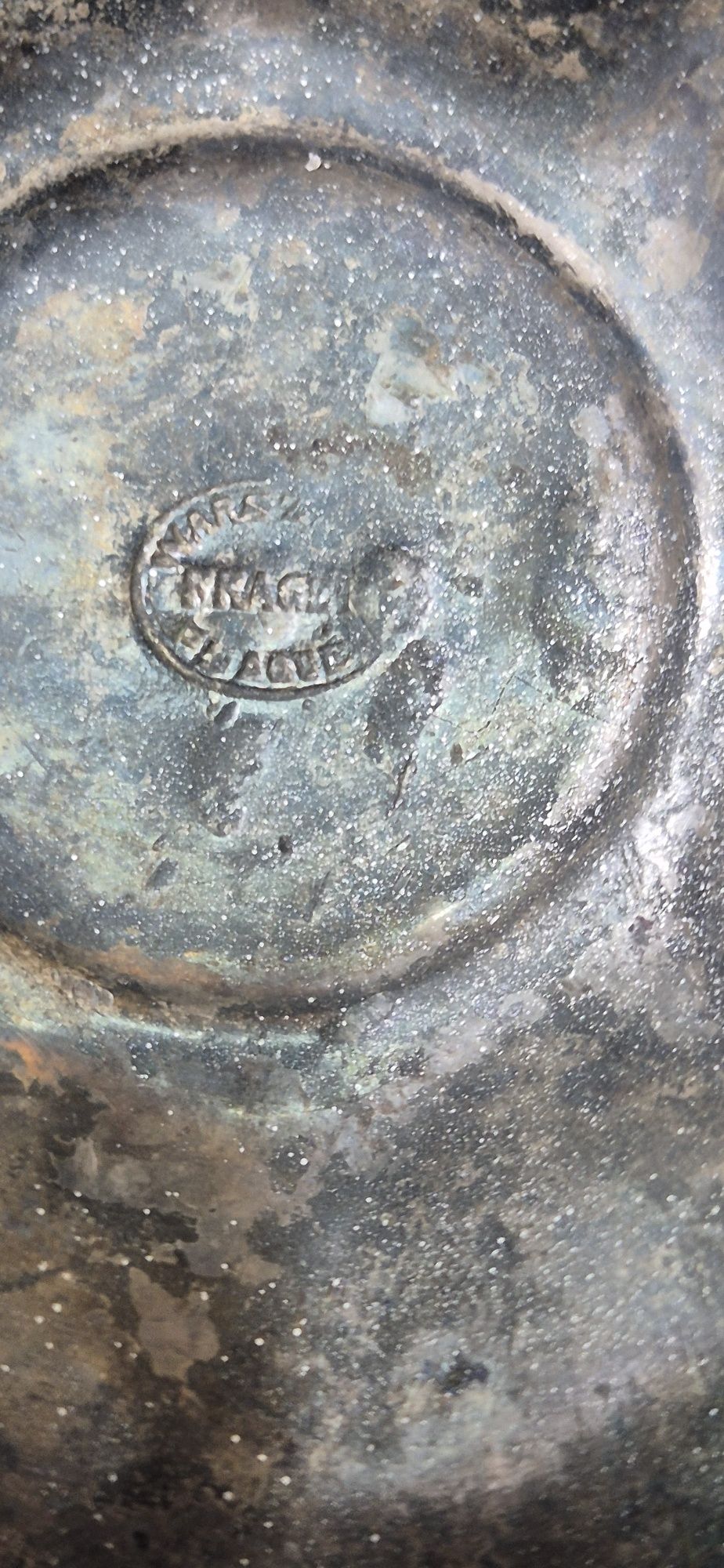 Warszawa Fraget Plaque świecznik 1851-59 starocia antyki XIX wieku T32