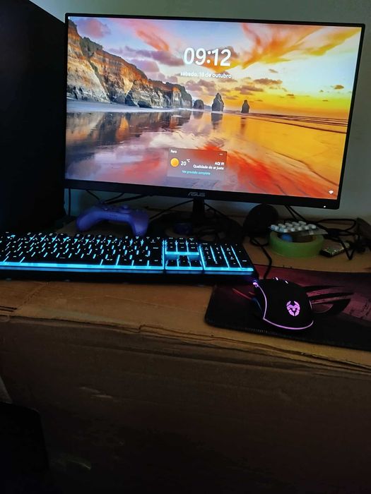 PC gamer novo em folha