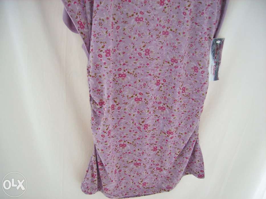 Camisola florida lilás, linda! - Tamanho S/M - NOVA!