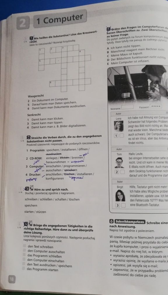 Język niemiecki, podrecznik szkola średnia Infos 3, Pearson