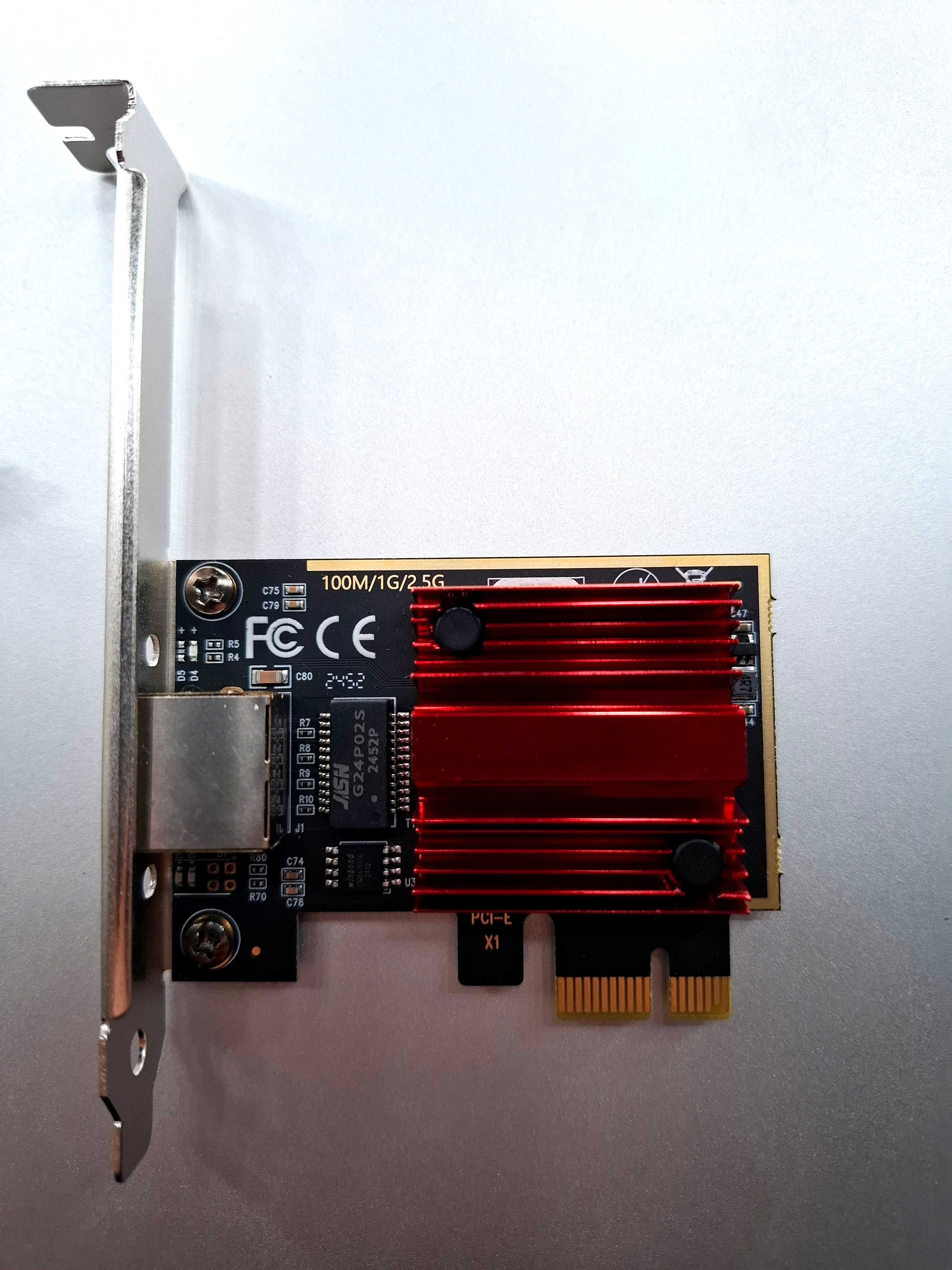 Karta sieciowa Fenvi 2.5Gbps PCI-E (RTL8125B) RJ45 do PC, NAS, itp