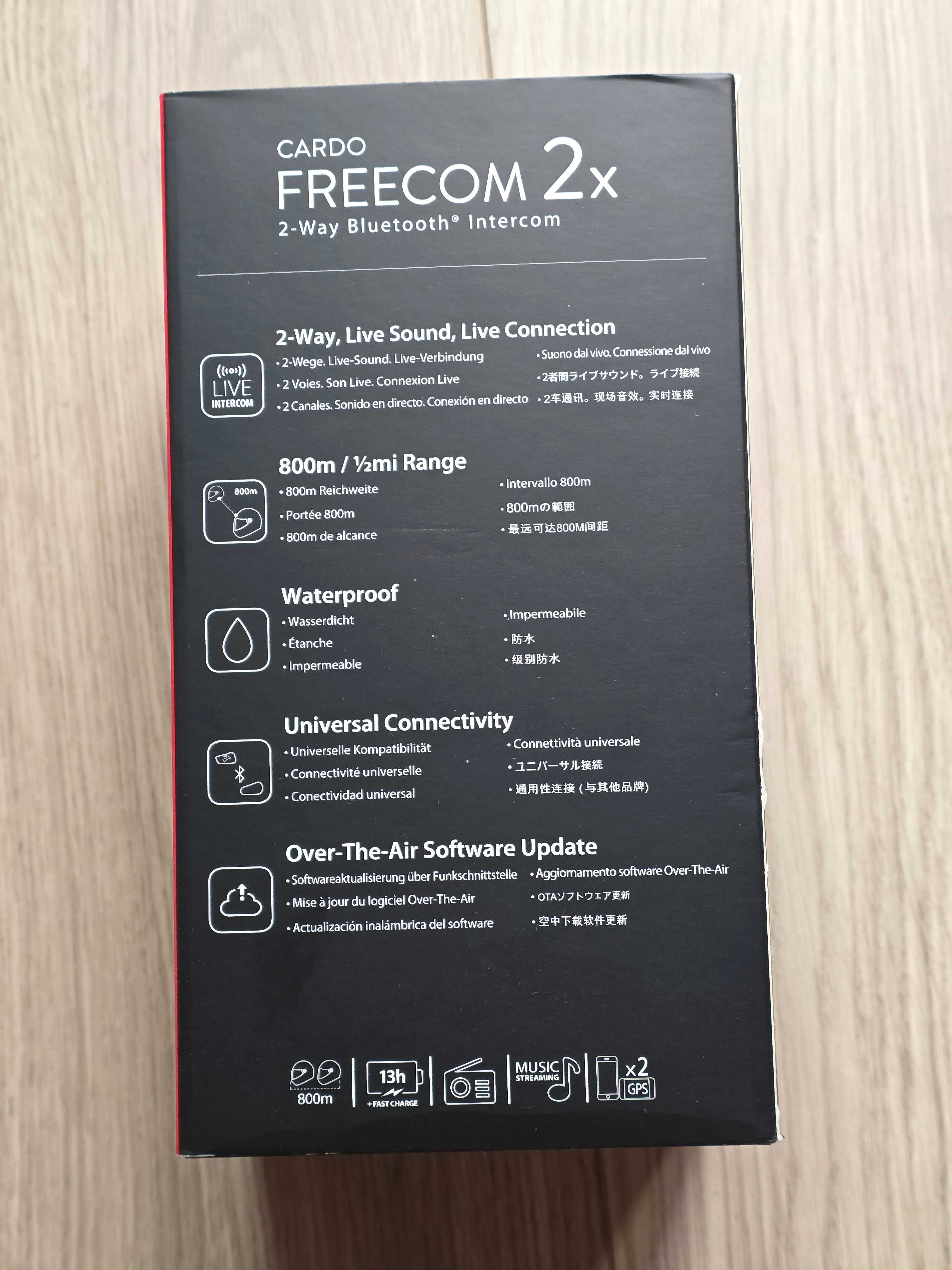 Cardo Freecom 2X Bluetooth Intercom - Duo