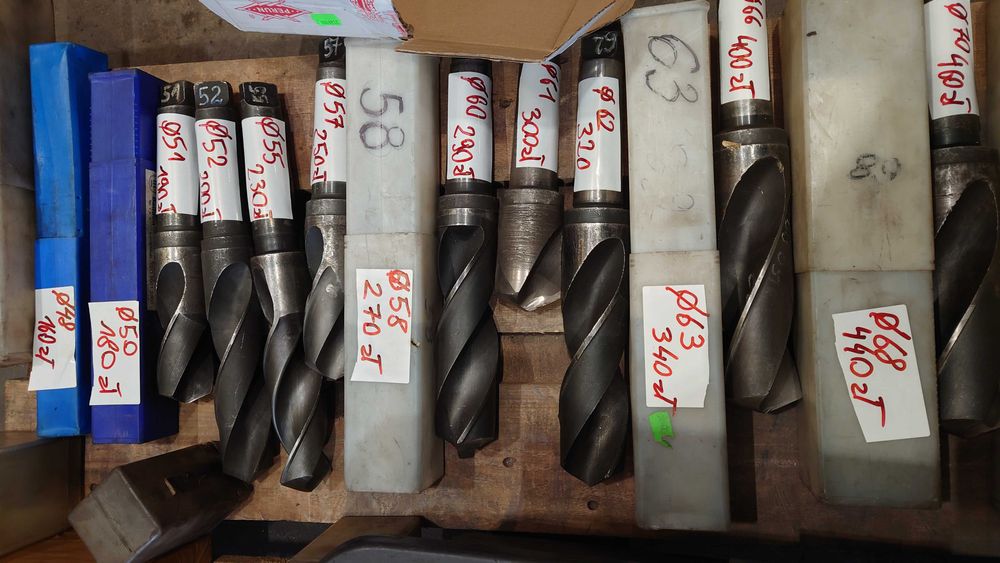 Wiertła maszynowe Morse`a używane