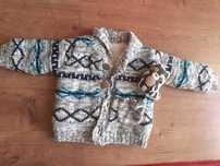 Sweter jesienny ocieplany r68 Numteg chłopiec