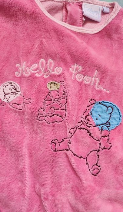 Disney Pajac Piżama Rampers Śpiochy z klapą na pupie r. 12mies