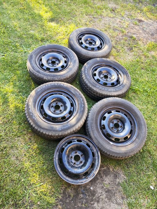 Felgi stalowe 15 cali, 5x100, ori VW, 6 sztuk