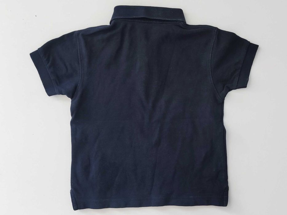 110 116 POLO T-shirt granatowy Bluzka Kołnierzyk - MUNDUREK do szkoły