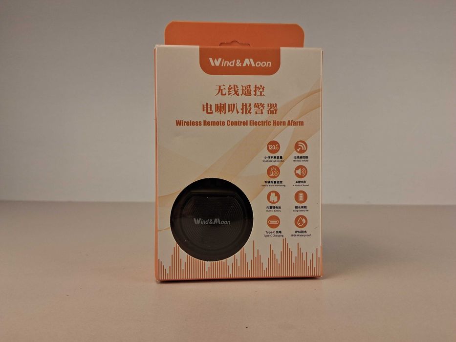 E128 Bezprzewodowy Klakson Dzwonek Rowerowy Wind&Moon Alarm Zdalny