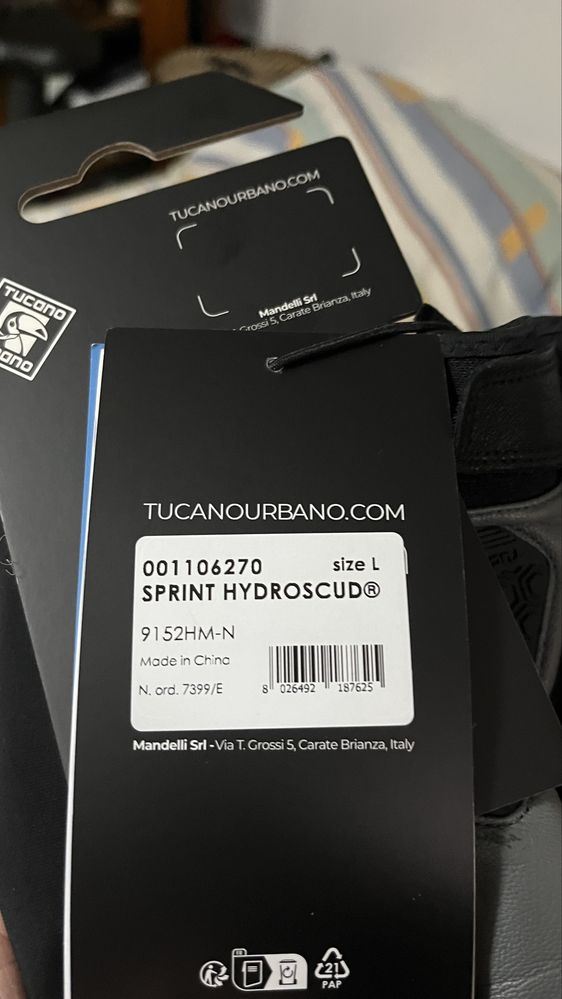 Luvas Tucano Urbano - Sprint Hydroscud - L