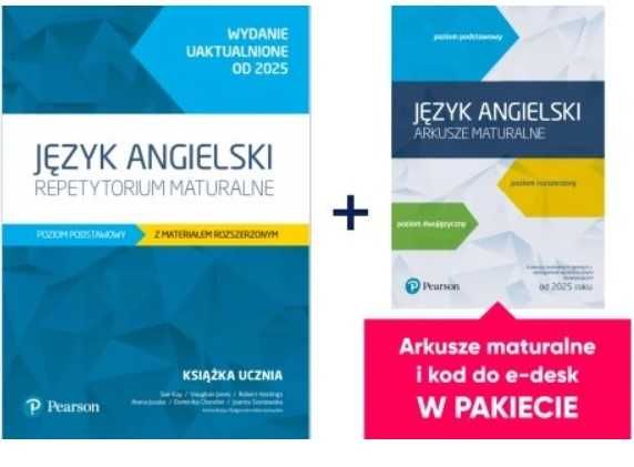 Język angielski Repetytorium maturalne ZP + Kod +Arkusze Pearson 2025