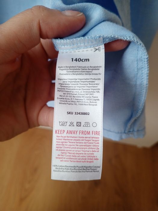 Koszulka 140 długi rękaw